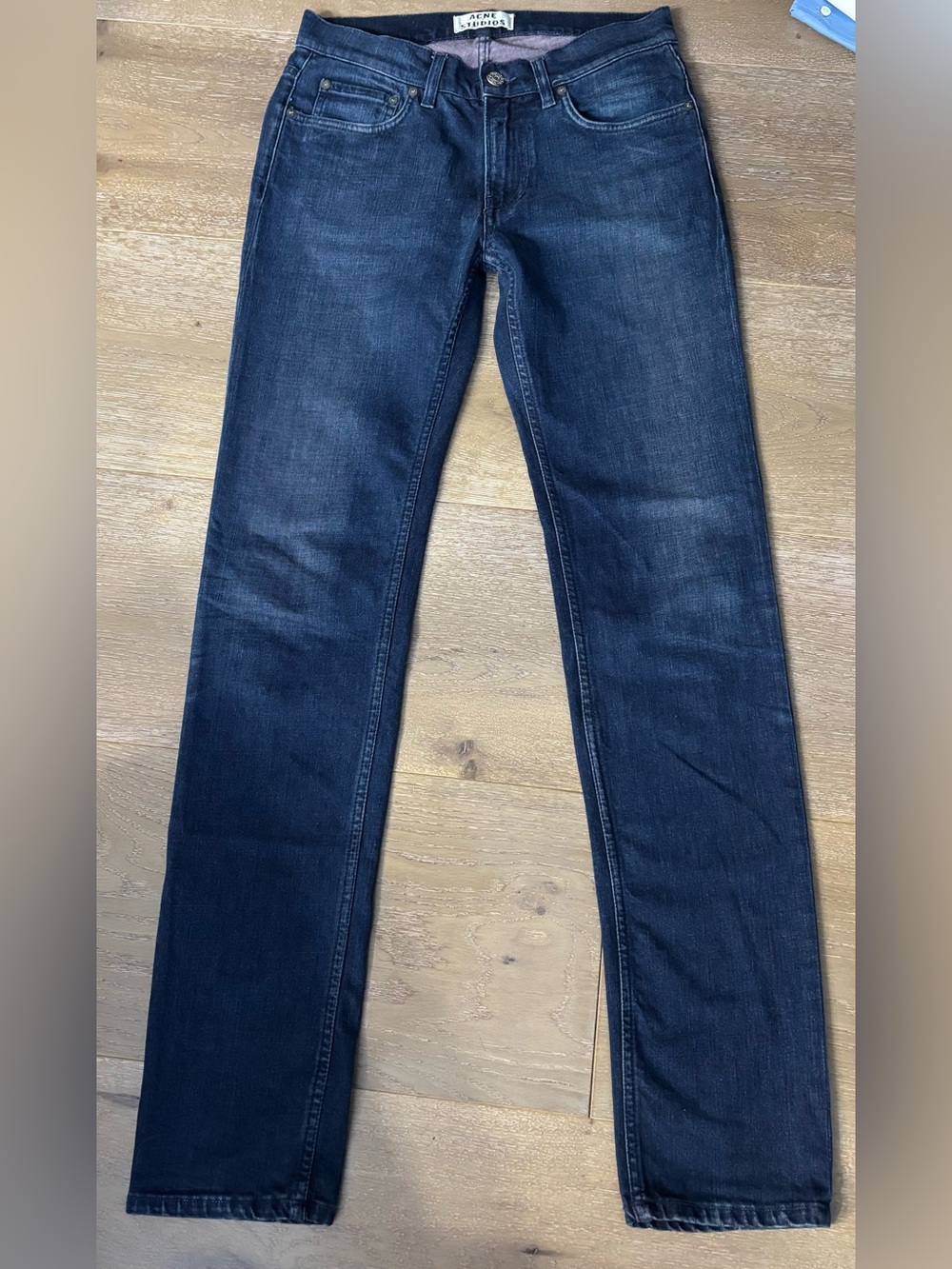 Acne Slim Skinny Jeans in Dark Indigo